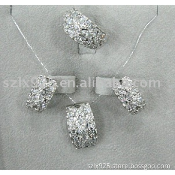 sterling silver Jewelry  set with CZ